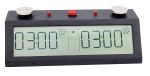 Professional Tournament TapNset-Pro Chess Clock Black - Metal CASE