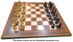 Artemisa Series Bud Rosewood and Boxwood Luxury Chess Pieces – 4.5″ King with Sensory Board (NO LEDs)
