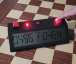 TapNset-Pro Single-Display Push Buttons Chess Clock Red/Black - Metal CASE - Image 5