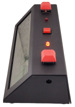 TapNset-Pro Single-Display Push Buttons Chess Clock Red/Black - Metal CASE - Image 3