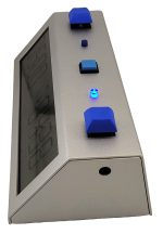 TapNset-Pro Single-Display Pushbuttons Chess Clock Blue/Silver - Metal CASE - Image 5