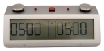 TapNset-Pro Single-Display Touch Sensors Chess Clock Red/Silver - Metal CASE