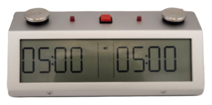 TapNset-Pro Single-Display Touch Sensors Chess Clock Red/Silver - Metal CASE