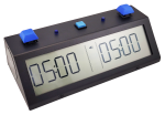 TapNset-Pro Single-Display Pushbuttons Chess Clock Blue/Black - Metal CASE - Image 2