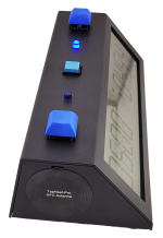 TapNset-Pro Single-Display Pushbuttons Chess Clock Blue/Black - Metal CASE - Image 3