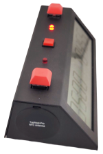 TapNset-Pro Single-Display Pushbuttons Chess Clock Red/Black - Metal CASE - Image 3